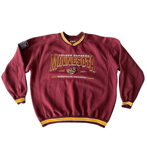 Vintage Minnesota Golden Gophers Sweatshirt, Large NCAA Big Ten - Picture 1 of 7